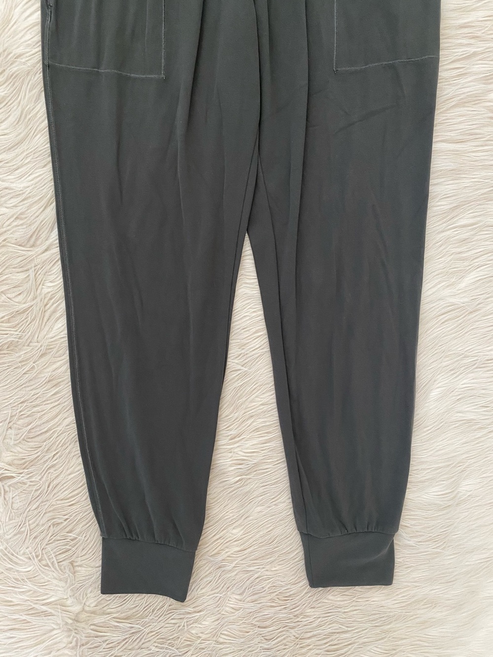Athleta Cruise Jogger Powervita Black Olive Green Gray High Rise Athleisure S - Picture 5 of 13